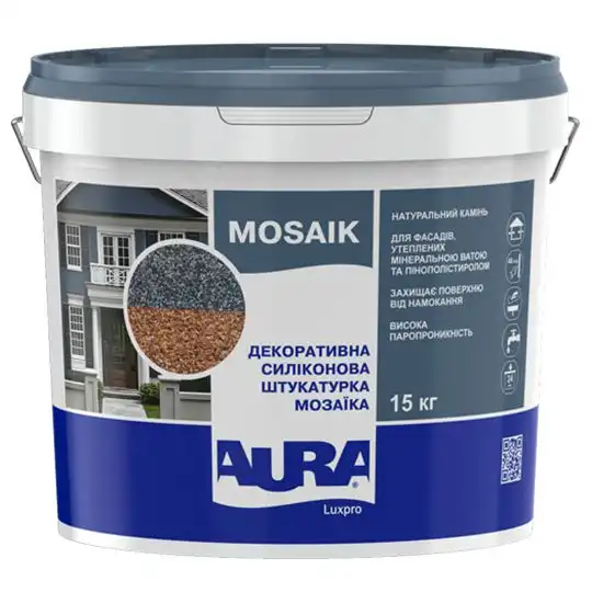 Штукатурка мозаичная Aura Luxpro Mosaik, 5 кг купить недорого в Украине, фото 1