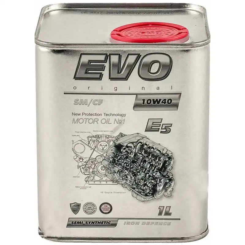 Масло моторное EVO E5 10W-40 SM/CF, 1 л, E5 1L 10W-40 купить недорого в Украине, фото 1