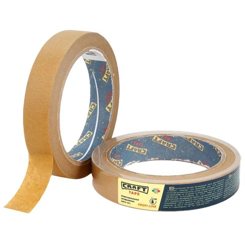 Автомалярна стрічка Craft Tape, 110°С, 25 м х 19 мм, коричневий, MNC1925 купити недорого в Україні, фото 1