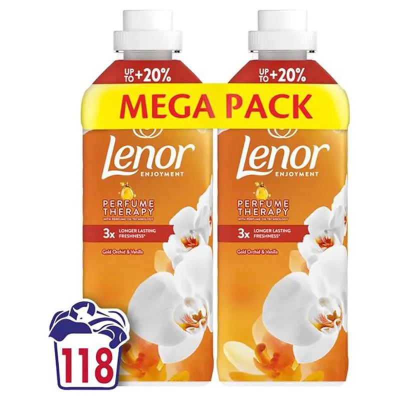Кондиционер для белья Lenor Орхидея и Ваниль 2 х 1,239 л, 8700216880855 купить недорого в Украине, фото 2
