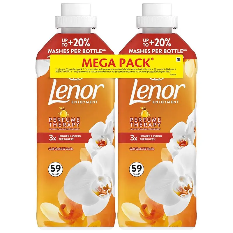 Кондиционер для белья Lenor Орхидея и Ваниль 2 х 1,239 л, 8700216880855 купить недорого в Украине, фото 1