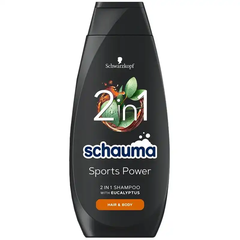 Шампунь Schauma Sports, Для нормальных волос, 400 мл, 2006225 купить недорого в Украине, фото 1