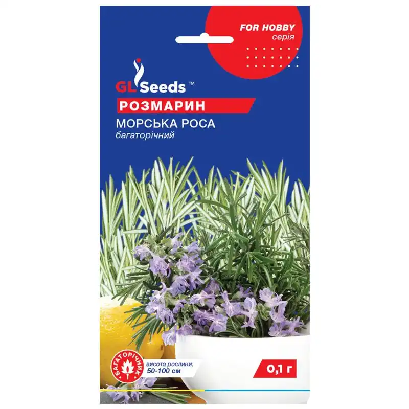 Насіння GL Seeds Розмарин For Hobby, 0,1 г, 8918.001 купити недорого в Україні, фото 1