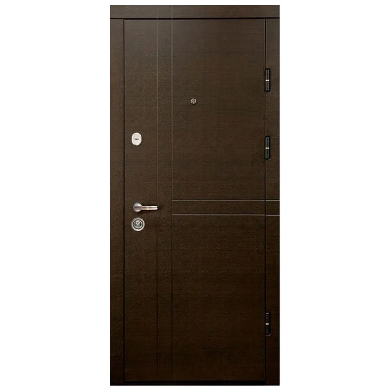 Дверь входная Министерство дверей ПК-180/161, 860x2050 мм, венге темный горизонт/мадрид шале, правая купить недорого в Украине, фото 1