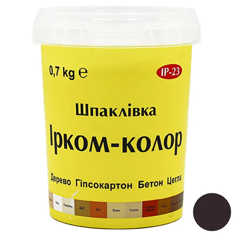 Шпаклівка для дерева Ірком ІР-23, 0,7 кг, махагон купити недорого в Україні, фото 1