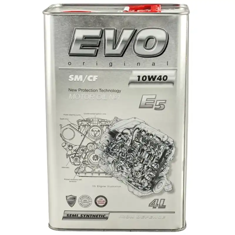 Масло моторное EVO E5 10W-40 SM/CF, 4 л, E5 4L 10W-40 купить недорого в Украине, фото 1