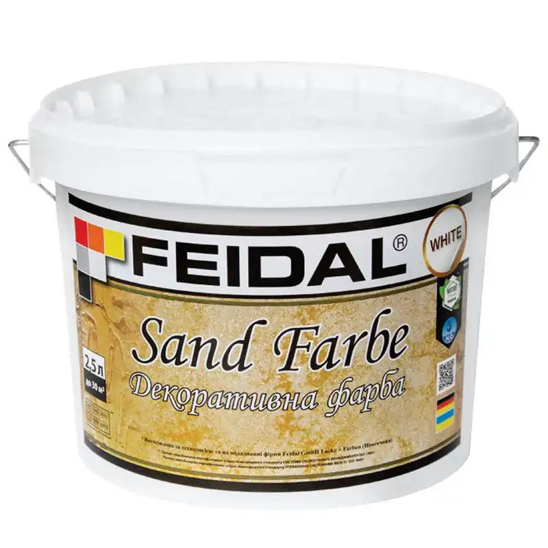 Краска декоративная Feidal Sand Farbe, 2,5 л купить недорого в Украине, фото 1