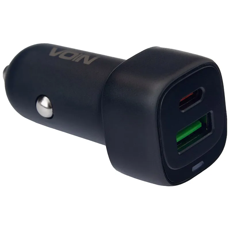 Зарядное устройство Voin C-36213, 38 Вт, 1хUSB QC3.0 18 Вт, 1хPD 20 Вт, 12-24 В, фото 2 Зарядное устройство Voin C-36213, 38 Вт, 1хUSB QC3.0 18 Вт, 1хPD 20 Вт, 12-24 В купить недорого в Украине, фото 2