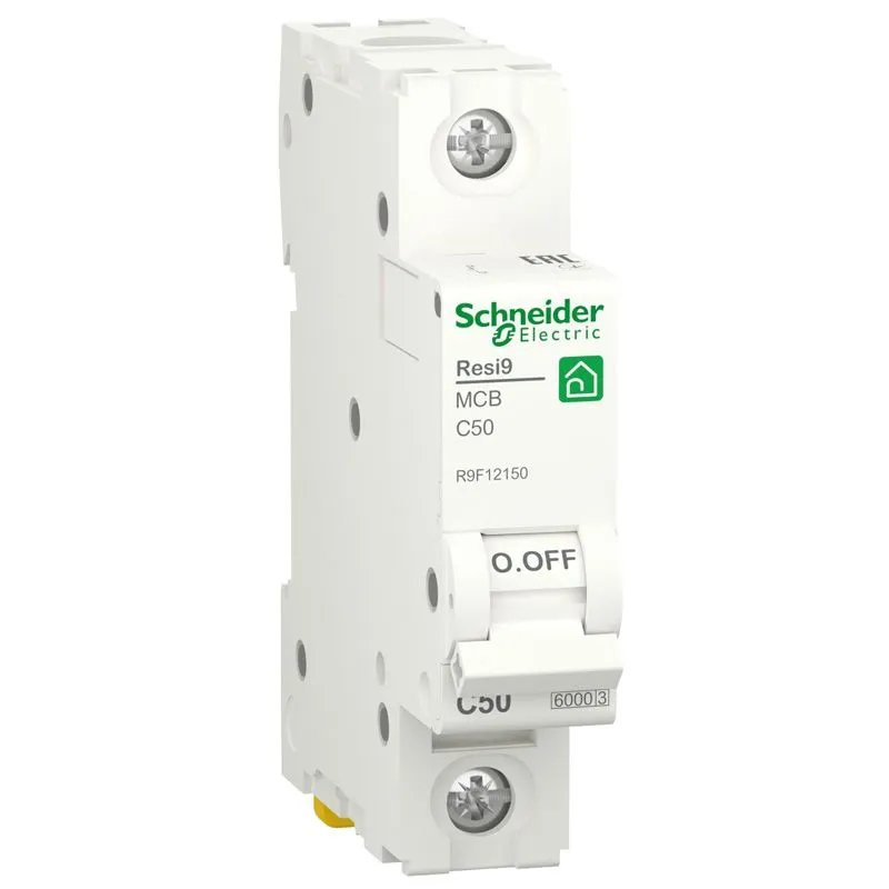 Автоматичний вимикач Schneider Electric, RESI9, 1P, 50A , С, 6KA, R9F12150 купити недорого в Україні, фото 1