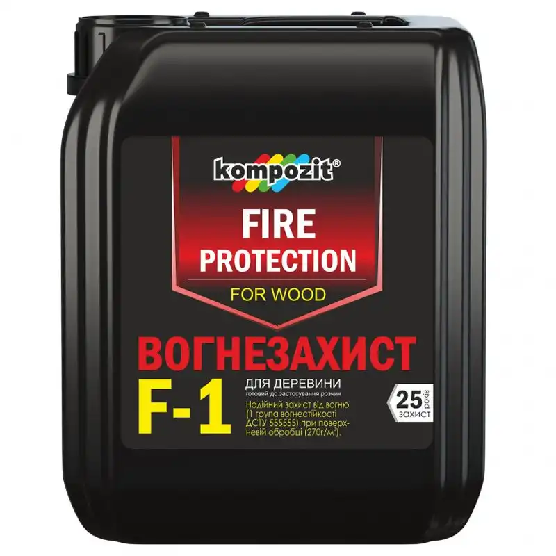 Вогнебіозахист для деревини Kompozit F-1, 10 л купити недорого в Україні, фото 1
