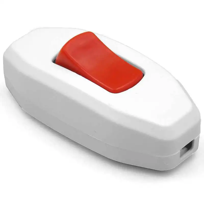 Выключатель для бра DE-PA, белый, 11201 WHITE/RED купить недорого в Украине, фото 1