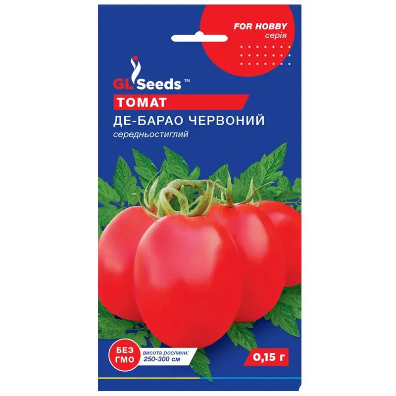 Насіння томату GL Seeds Де-Барао гігант червоний, For Hobby, 0,15 г, 8828.091 купити недорого в Україні, фото 1