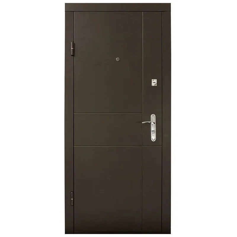 Двері вхідні Міністерство дверей ПБ-311, 960x2050 мм, венге темний горизонт, ліві купити недорого в Україні, фото 1