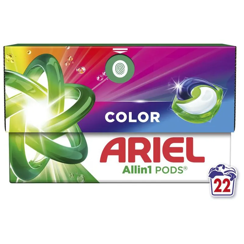 Капсули для прання Ariel Color, 22 шт, 8700216765336 купити недорого в Україні, фото 1