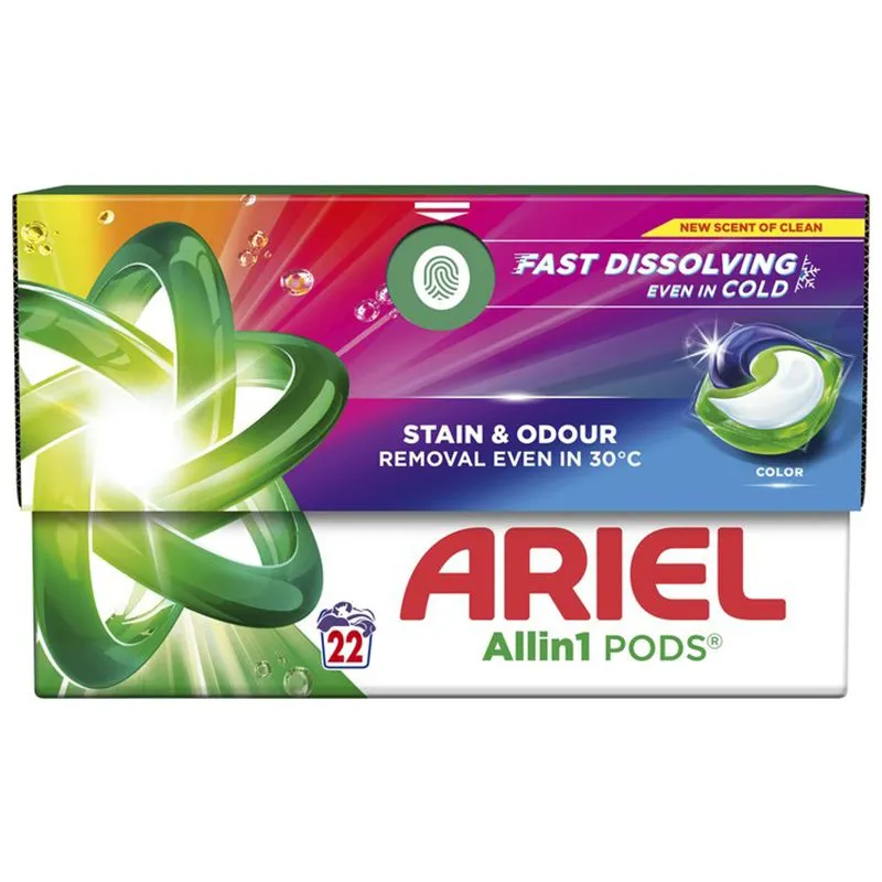 Капсули для прання Ariel Color, 22 шт, 8700216765336 купити недорого в Україні, фото 2
