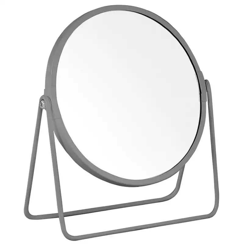 Дзеркало Trento настільне, двостороннє, кругле, 35x15 см, матово сірий купити недорого в Україні, фото 1