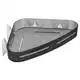 Полка для ванной комнаты угловая Arino Aqualine, 1 ярус, 23x15x3,2 см, серый, 51170 купить недорого в Украине, фото 1