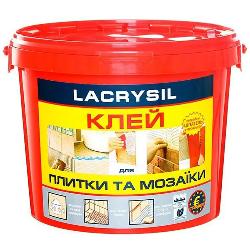 Клей для мозаїки та плитки Lacrysil, 15 кг, бежевий купити недорого в Україні, фото 1