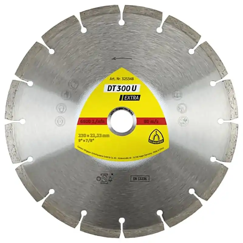 Диск алмазный отрезной Klingspor DT300U, 230x2,5х22,2 мм, 325348 купить недорого в Украине, фото 1