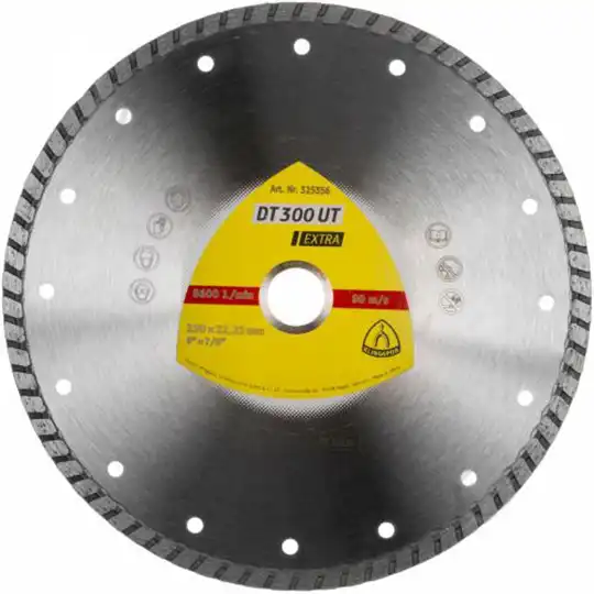 Диск алмазный отрезной Klingspor Турбо DT300UT, 230x2,5х22,2 мм, 325356 купить недорого в Украине, фото 1