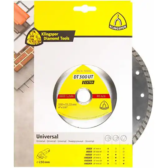 Диск алмазный отрезной Klingspor Турбо DT300UT, 230x2,5х22,2 мм, 325356 купить недорого в Украине, фото 2