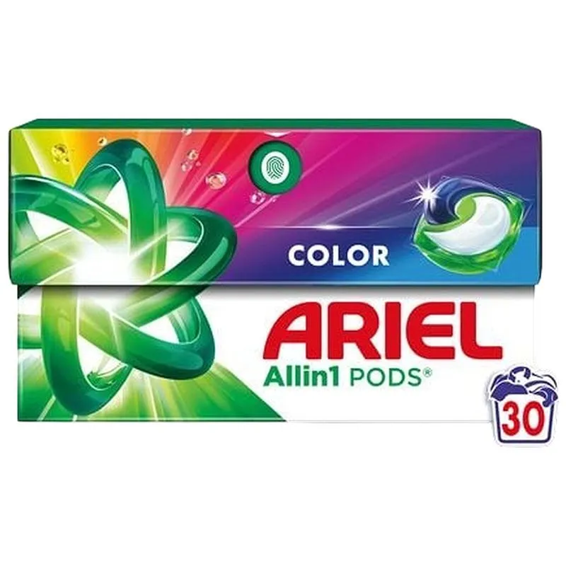 Капсули для прання Ariel Автомат Для кольорових речей, 30 шт х 18,2 г купити недорого в Україні, фото 1