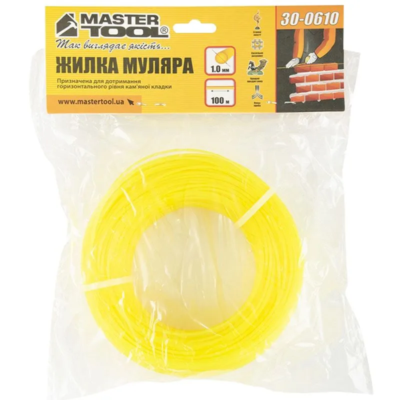 Жилка муляра Master Tool, 1 мм, 100 м, 30-0610 купити недорого в Україні, фото 2