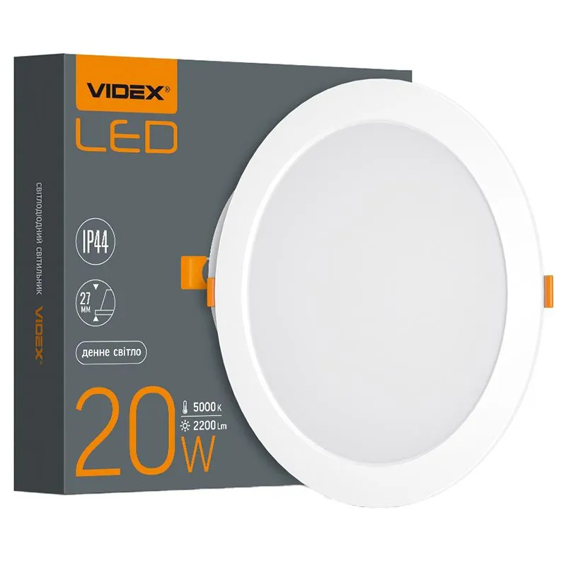 Світильник світлодіодний Videx Back, 20 Вт, 5000 К, VL-DLBR-205 купити недорого в Україні, фото 1