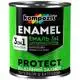 Емаль антикорозійна 3 в 1 Kompozit protect, 0,75 кг, матовий синій, фото 1 Емаль антикорозійна 3 в 1 Kompozit protect, 0,75 кг, матовий синій купити недорого в Україні, фото 1