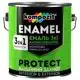 Эмаль антикоррозийная 3 в 1 Kompozit protect, 2,7 кг, матовый синий, фото 1 Эмаль антикоррозийная 3 в 1 Kompozit protect, 2,7 кг, матовый синий купить недорого в Украине, фото 1