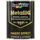 Емаль акрилова MetalliQ Kompozit, 0,9 кг, платина купити недорого в Україні, фото 1