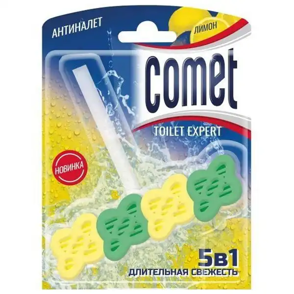 Туалетний блок Comet Лимон, 48 г, 2770412 купити недорого в Україні, фото 1