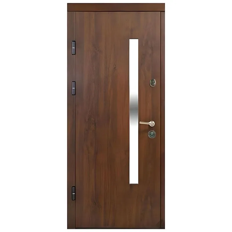 Двері вхідні Міністерство дверей ПК-181, 860x2050 мм, дуб темний, ліві купити недорого в Україні, фото 1
