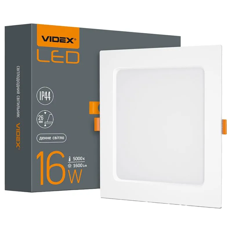 Светильник светодиодный Videx Back, 175x175 мм, VL-DLBS-165 купить недорого в Украине, фото 1