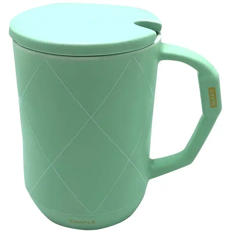 Чашка з кришкою та ложкою S&T Карат, 420 мл, 20615 купити недорого в Україні, фото 1