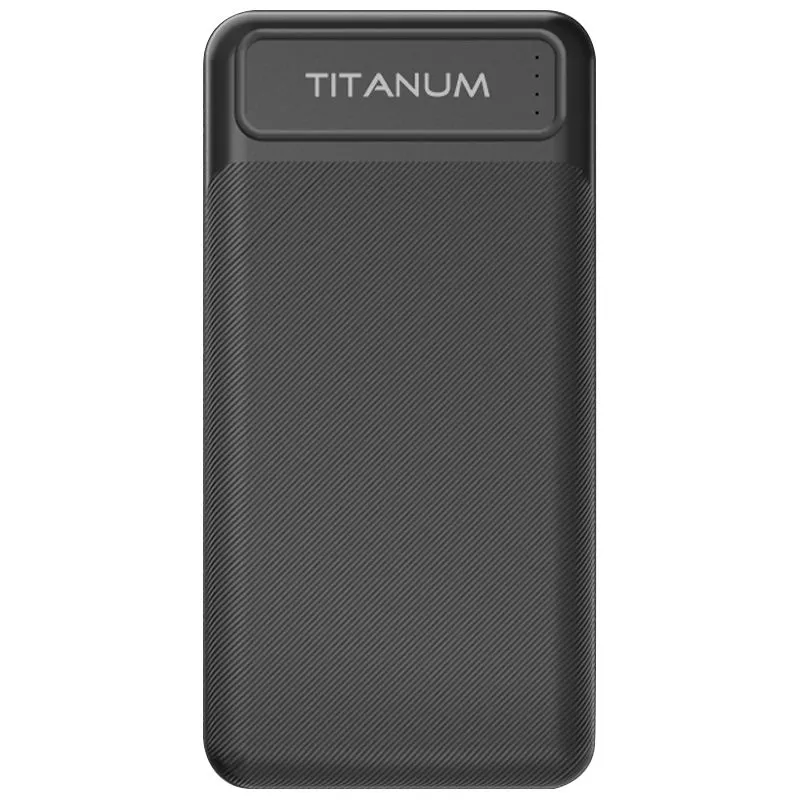 Універсальна мобільна батарея Titanum TPB-913, 20000 мА, чорний купити недорого в Україні, фото 1