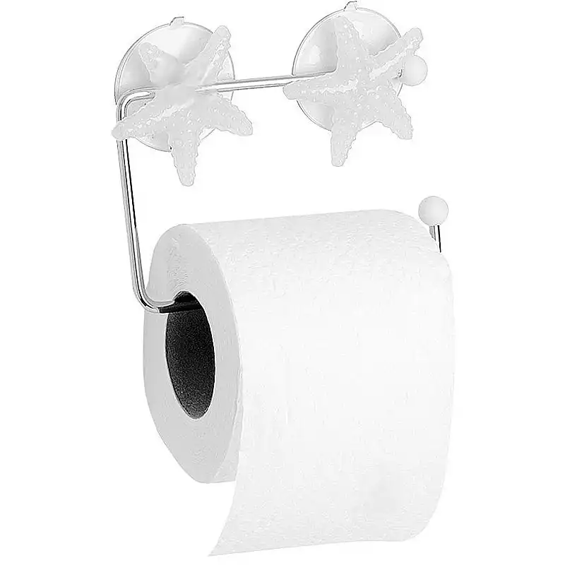 Тримач для туалетного паперу Arino Біла морська зірка, настінний, метал, хром, 2728/W034 купити недорого в Україні, фото 1