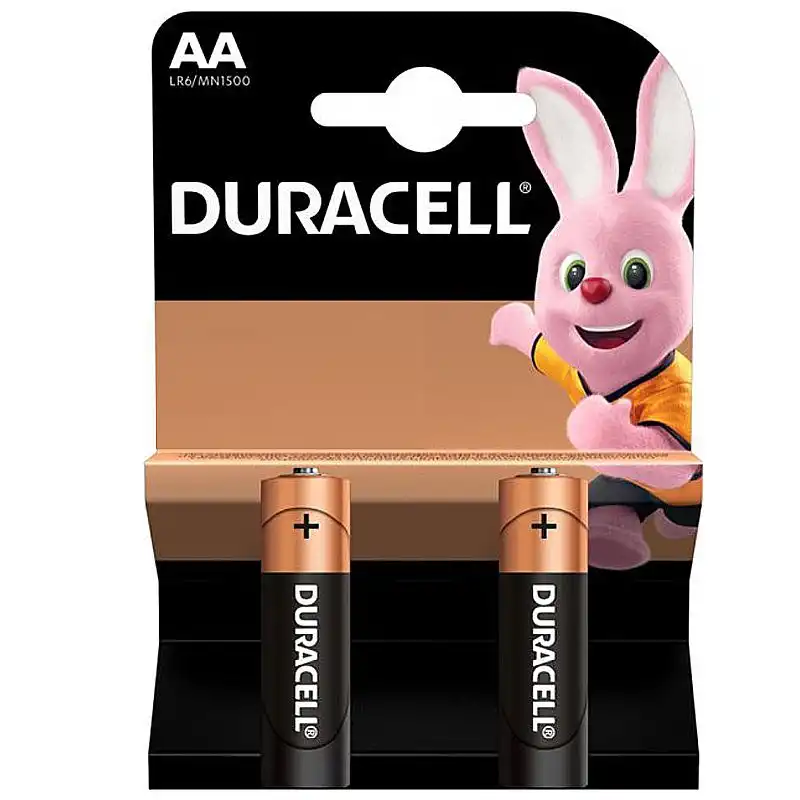 Батарейка Duracell Basic AA 1,5V LR6, 2 шт., 81267329 купить недорого в Украине, фото 1