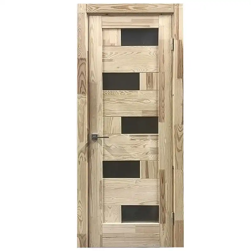 Дверное полотно полуостекленное Dominant Wood Модель 2-1, 600х2000х36 мм, сосна купить недорого в Украине, фото 1