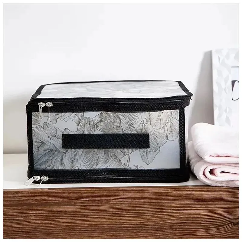 Корзина Idea Home Anthracite Flowers DB-24, 30x28x15 см, 7058559 купити недорого в Україні, фото 2
