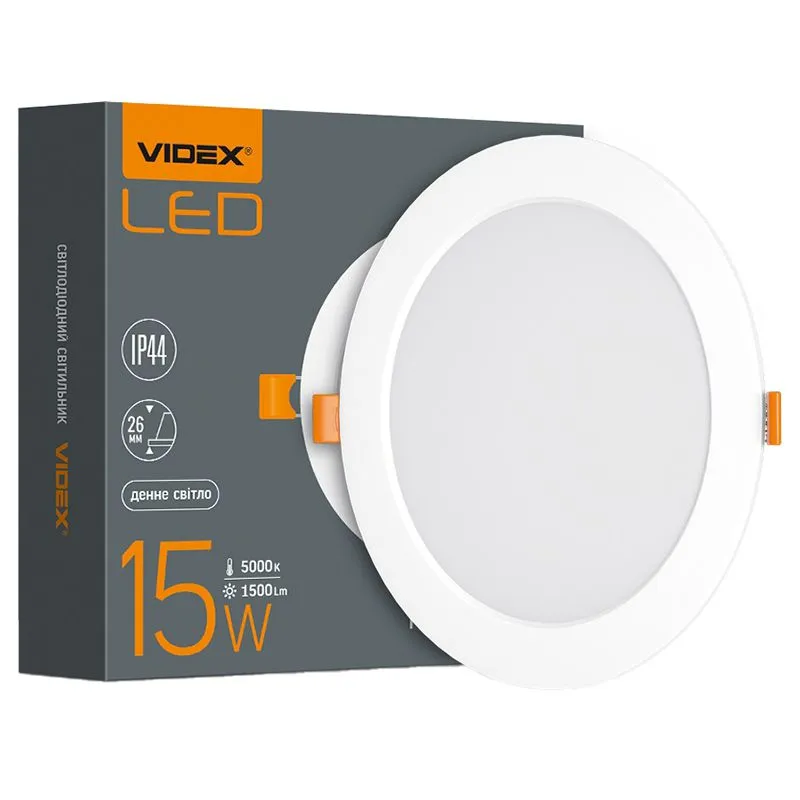 Світильник світлодіодний Videx Back, 15 Вт, 5000 К, VL-DLBR-155 купити недорого в Україні, фото 1