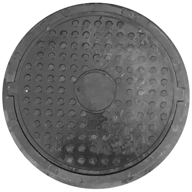 Люк каналізаційний Полімер-Техбуд, 300x300 мм, чорний купити недорого в Україні, фото 1