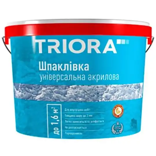 Шпаклівка універсальна Triora, 1,5 кг купити недорого в Україні, фото 1