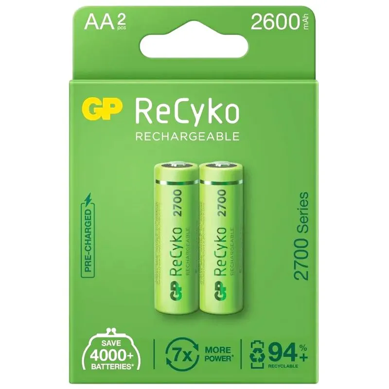 Акумулятор GP Batteries AAA, 2 шт, ЦБ-0059262 купити недорого в Україні, фото 1