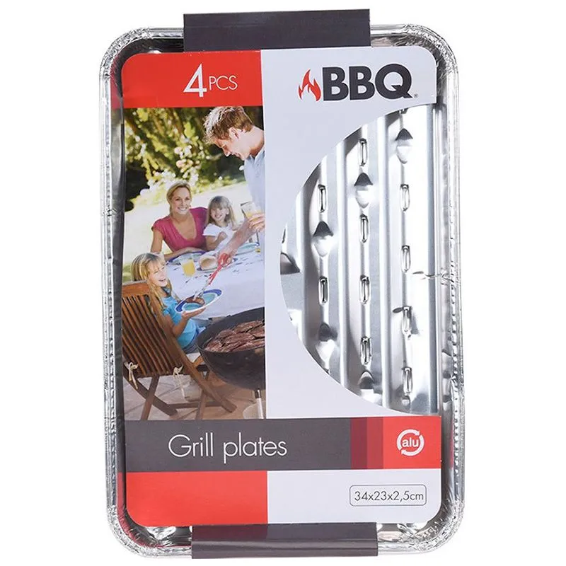 Контейнер для барбекю Koopman BBQ, 4 шт, 34х23х2,5 см, DV5300010 купити недорого в Україні, фото 1