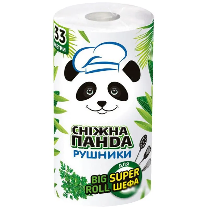 Рушники Сніжна панда Big Roll, 2 шари купити недорого в Україні, фото 1