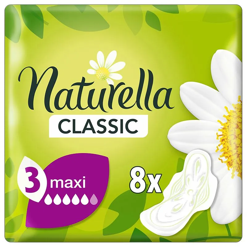 Прокладки гігієнічні Naturella Classic Camomile Maxi Single, 8 шт. купити недорого в Україні, фото 1