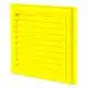 Решітка Домовент ДВ 100 С, 154х154 мм, жовта купити недорого в Україні, фото 1