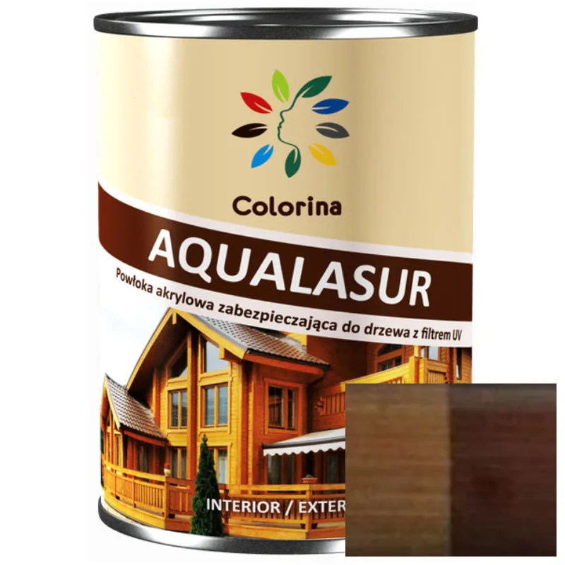 Лазур Colorina Aqualasur, 0,75 л, палісандр купити недорого в Україні, фото 1