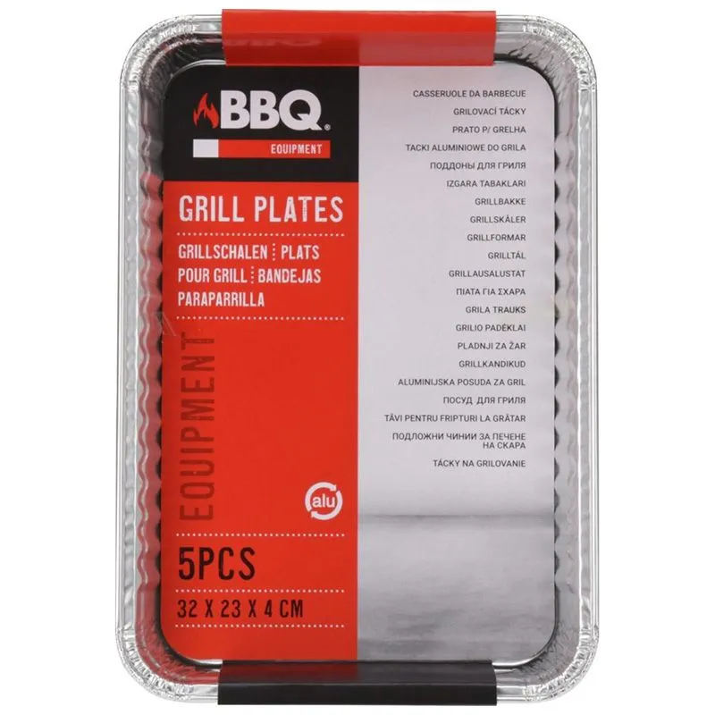 Контейнер для барбекю Koopman BBQ, 5 шт, 32х23х4 см, DV5300030 купити недорого в Україні, фото 1